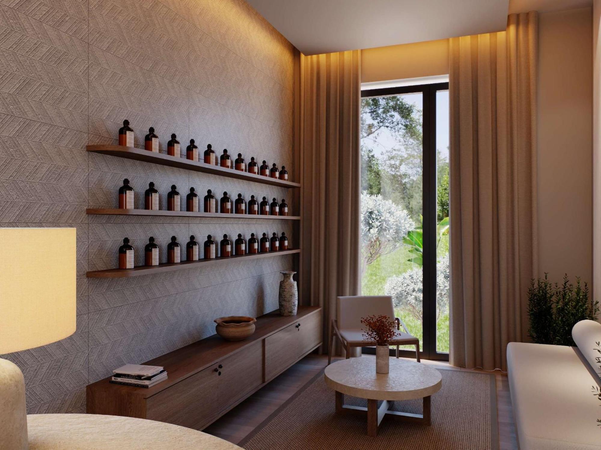 ぺスターナ ブルー アルヴォル オール インクルーシブ ビーチ&ゴルフ リゾート エクステリア 写真 3D rendering of a spa